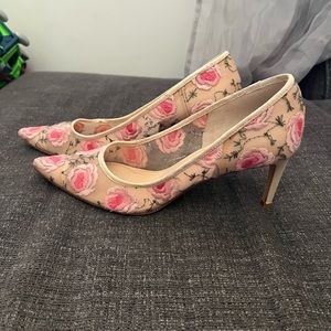 Bettye Muller floral Mesh Heels
